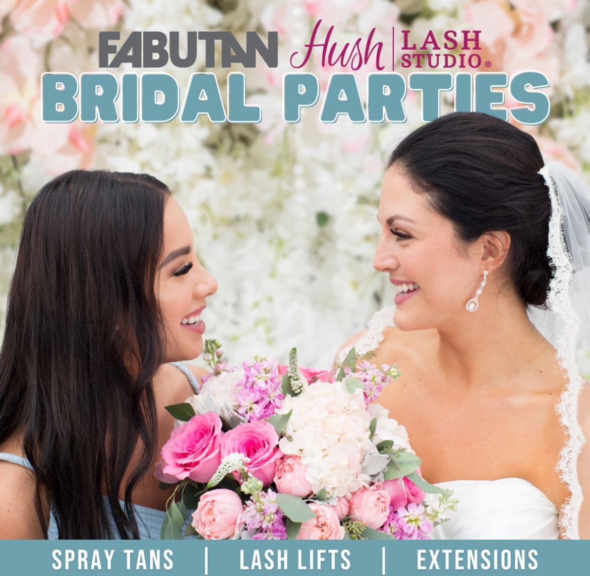 Spray tans and eyelash extensions, Fabutan Hush Lash Studio - www.theweddingring.ca - listings -