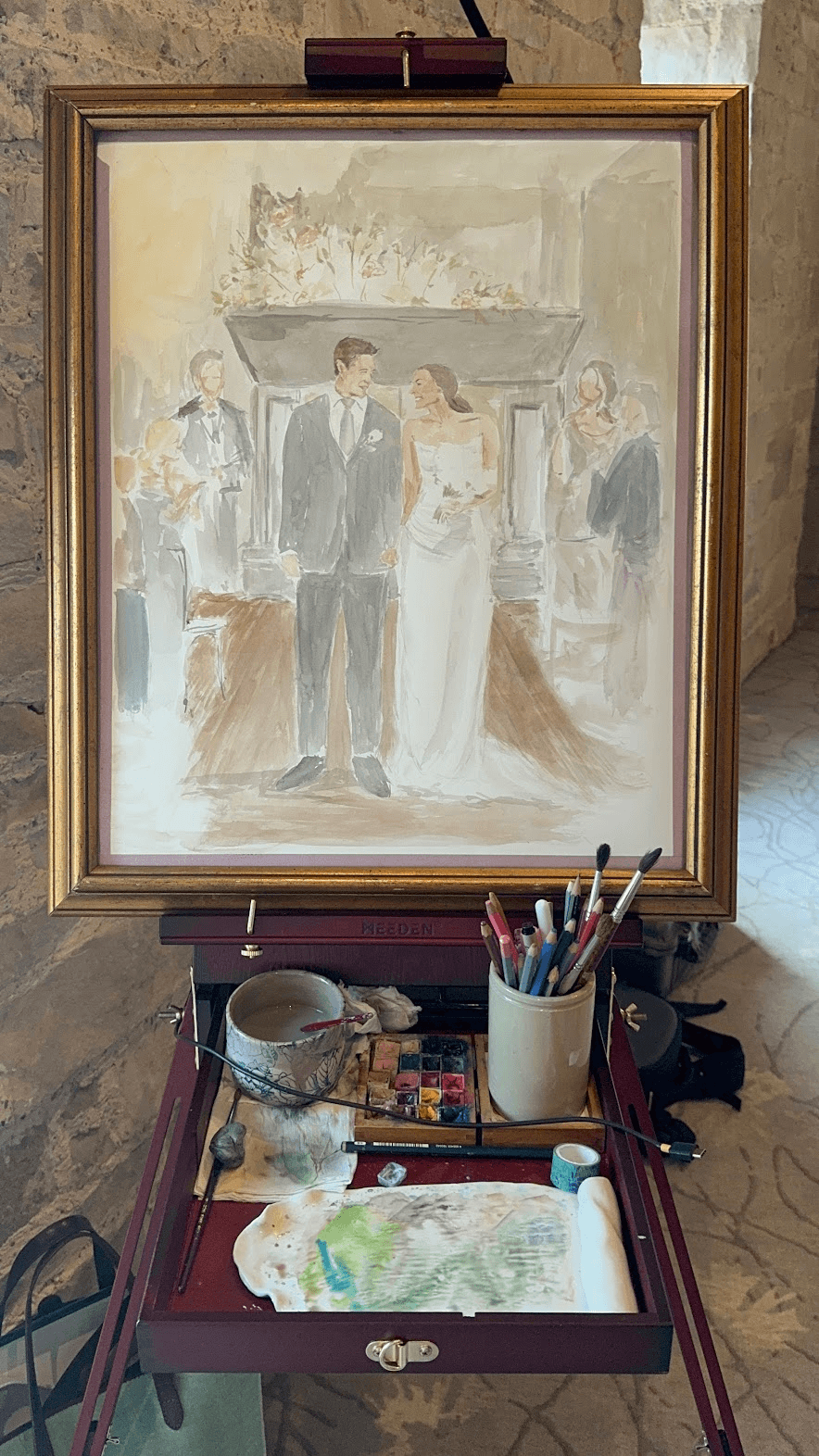 Live Wedding Paintings by Greyishteal - www.theweddingring.ca - listings -