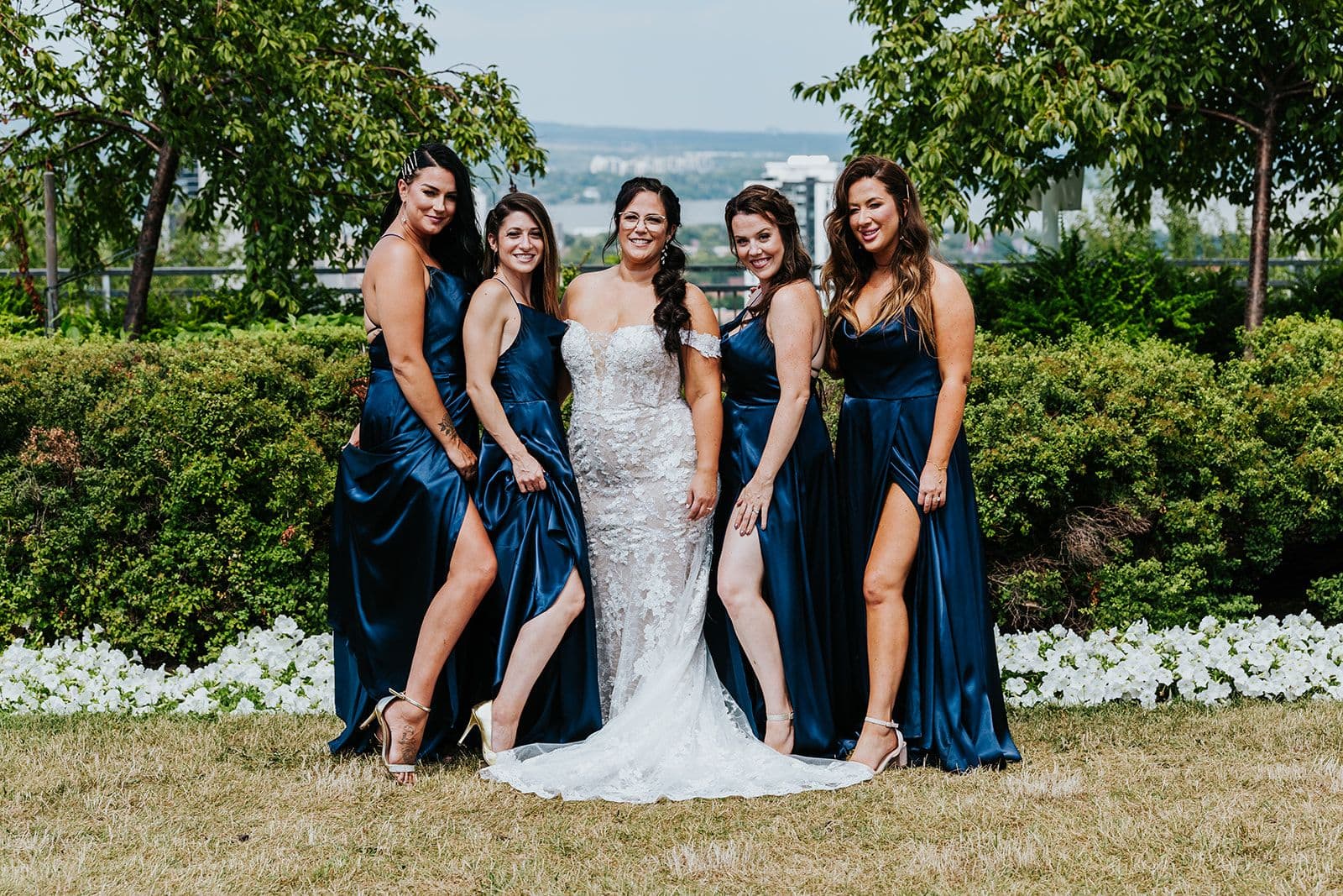 C Hotel by Carmen's, Hamilton wedding venue, Fedora Media, Cambridge wedding photographer, the wedding ring, bride and her bridesmaids