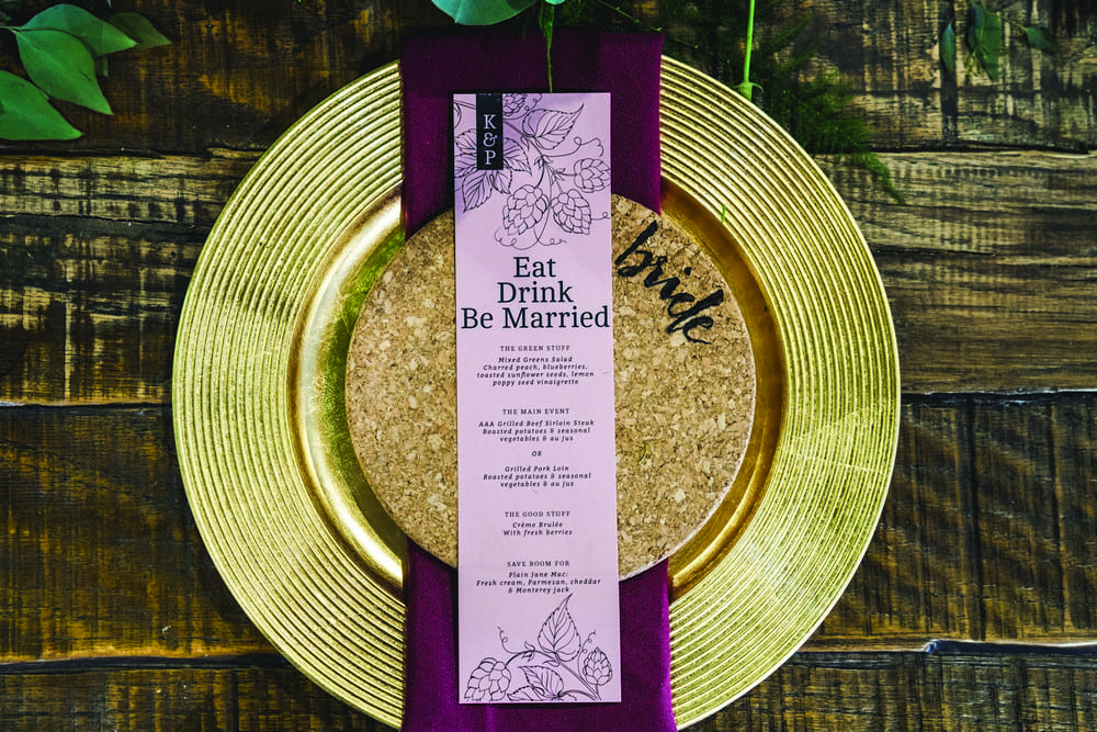 {Expert Tip} How to personalize your wedding menu