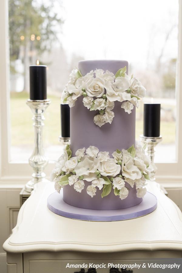 Why not try a colour for your cake instead of white?