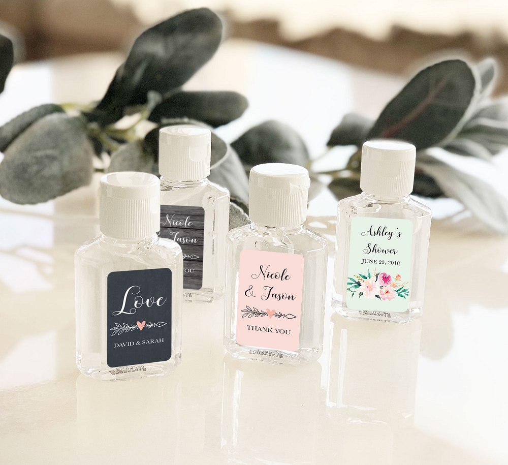 hand sanitizer wedding favours weddings during coronavirus