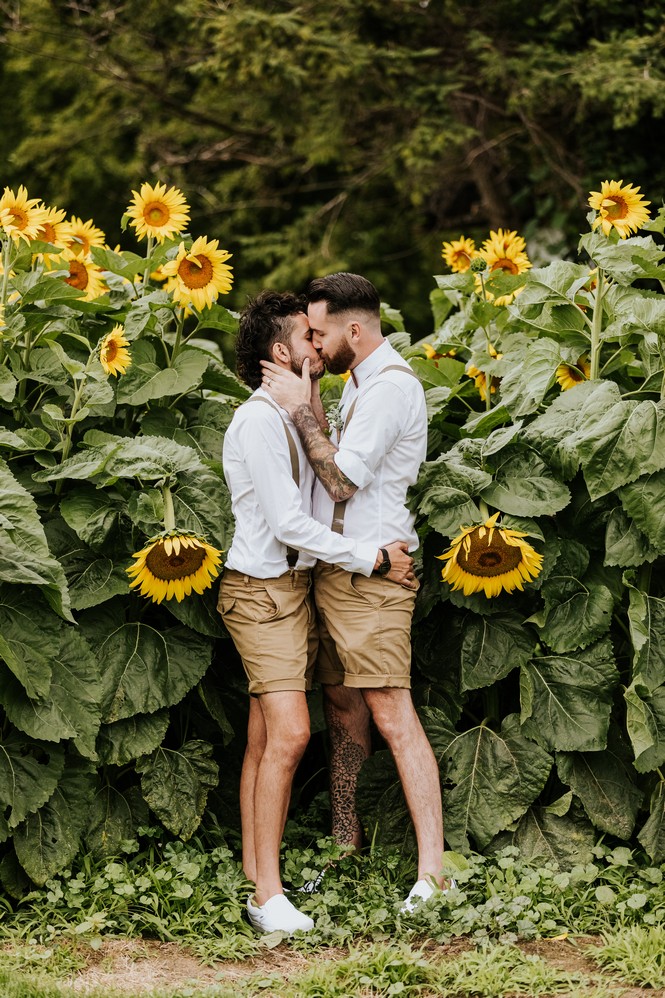 sunflower wedding, Fedora Media, KW Wedding photography