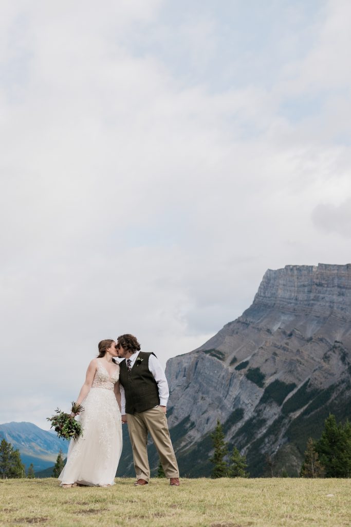 The Wedding Ring, Jess Collins Photography, Kitchener Waterloo Wedding Photographer, Banff Alberta, Destination Wedding, Bride and Groom front of the Rocky Mountains, Rocky Mountain Elopement