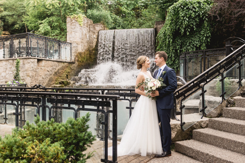A simple white wedding at Ancaster Mill