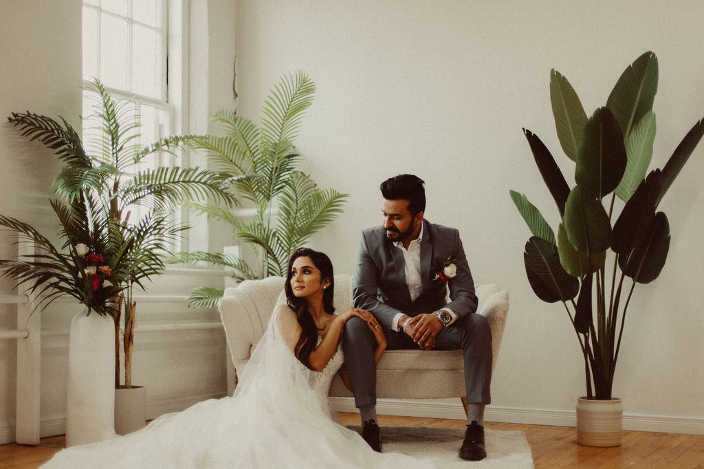Tropical Inspired Wedding in the City