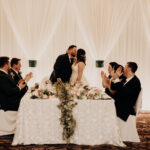 green and gold wedding