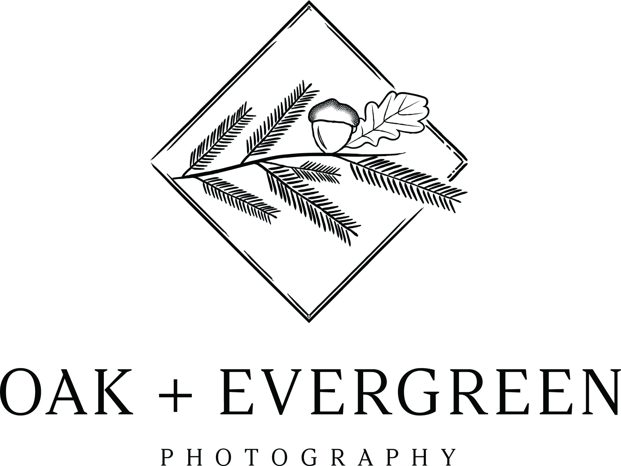 Oak_and_Evergreen_Logo_BW